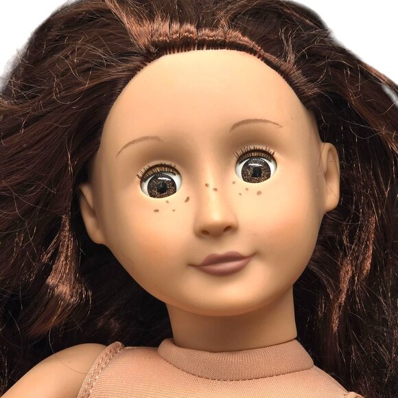 Our Generation Doll Auborn Hair Brown Eyes and Freckles 18" Sleep Wake JJ3824 - Picture 4 of 12